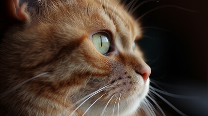 The cozy life of a Scottish Fold is captured in this portrait, with the breed's distinctive folded ears and calm expression in soft focus.