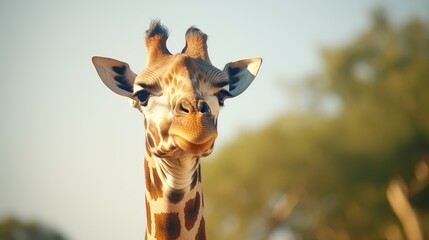 Giraffe close-up, Hyper Real