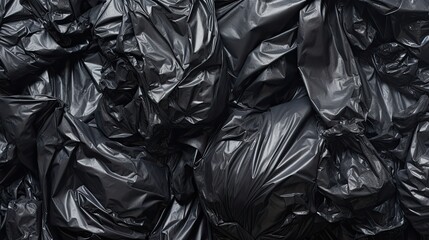 Garbage bags close-up, Hyper Real