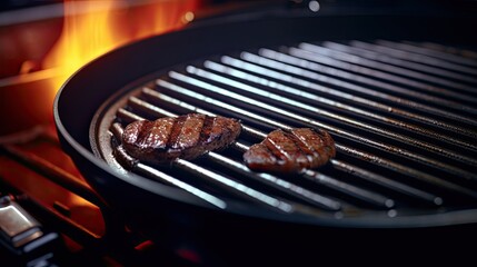 Grill pan close-up, Hyper Real