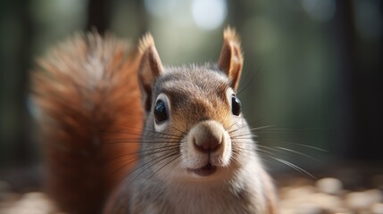 Squirrel close-up, Hyper Real