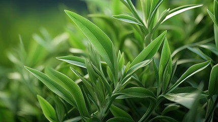 Tarragon close-up, Hyper Real