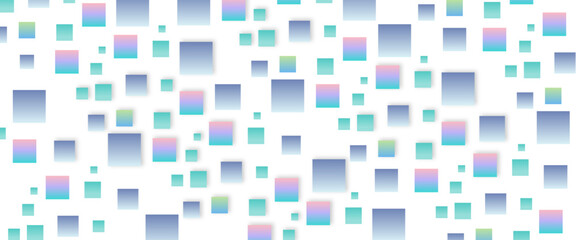 Vector abstract colorful square background with shadow pattern with squares.
