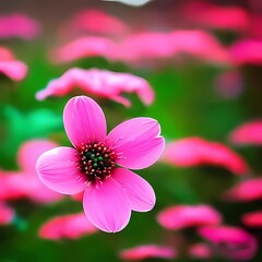 Fototapeta premium pink cosmos flowers