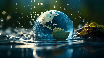 World Water Day, save water and world environmental protection concept