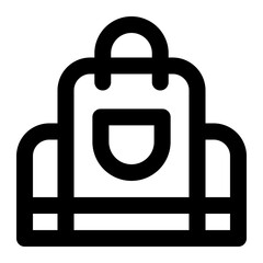 bag of education outline icon collections