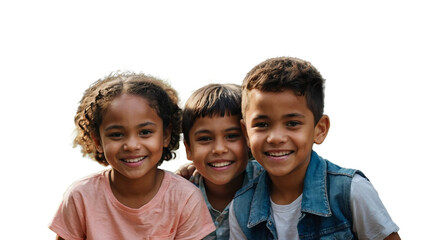 Diversity multiracial group of cheerful happy kids