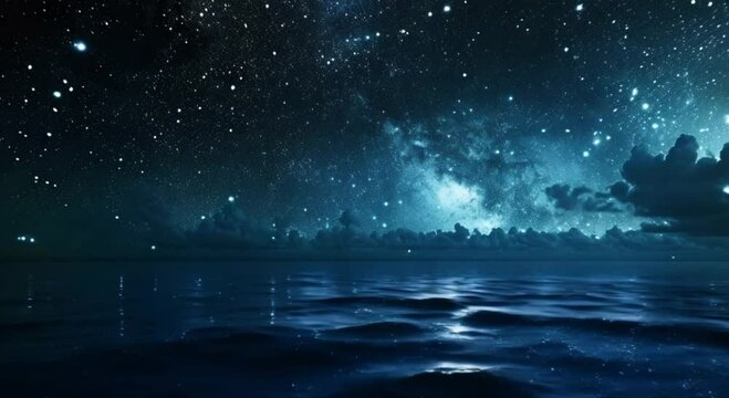 sea in the night