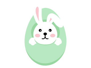 Easter bunny eggs background Illustration
