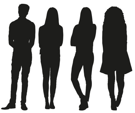 People silhouettes 116
