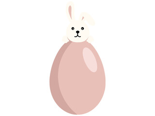 Easter bunny eggs background Illustration
