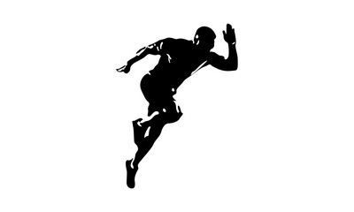 Fototapeta na wymiar sports silhouette
