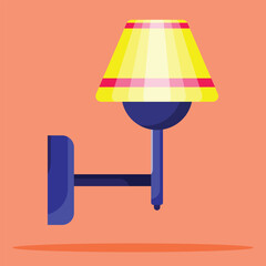 Wall lamp icon. Subtable to place on light, outdoor, etc.