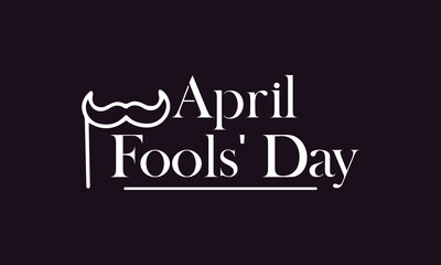 Happy Aprils' Fool Day Text Design And Colorful Background