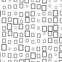 Abstract Fractal Geometry Monochrome Seamless Patterns and Vector 