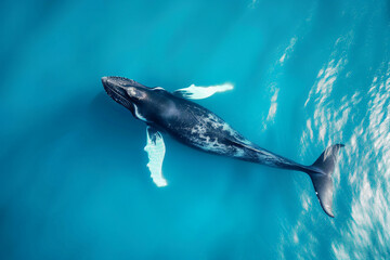 Fototapeta premium Wild Humpback Whale 