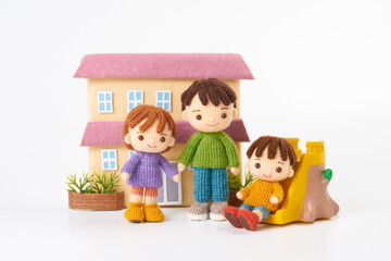 あみぐるみ人形　保育、幼稚園イメージ