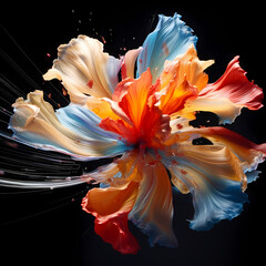 Time-lapse of a flower blooming in fast motion.