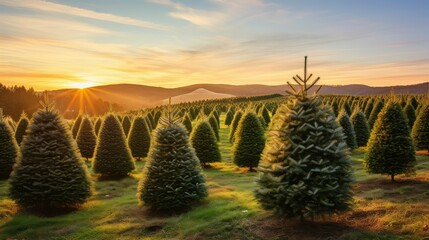 spruce christmas tree farm