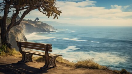 suncoastal bench sea cliff