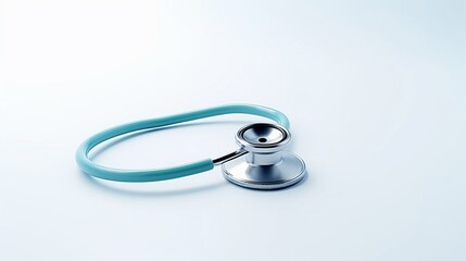 Stethoscope on white background. Doctor equipment.