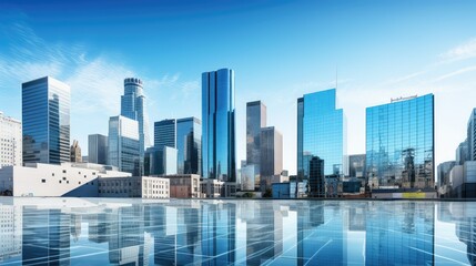 Fototapeta premium scape la city buildings