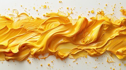Watercolor images in yellow tones painted on a white background for use in various designs.
