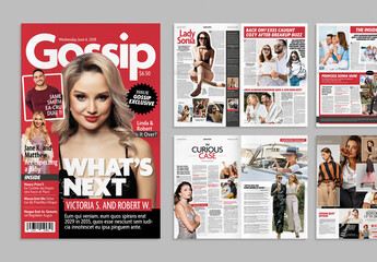 Gossip Magazine Layout