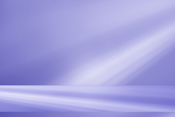 Wall interior background, studio and backdrops show products. with leaf shadow from window color blue and white. background for text insertion and presentation of product	