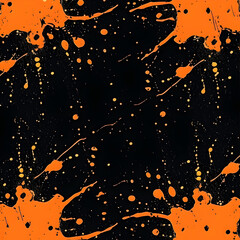 Orange splatters on a black background 