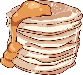 a pancake illustration