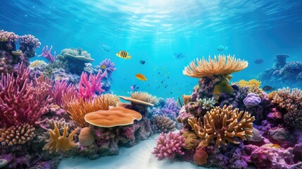 Fototapeta na wymiar vibrant living coral