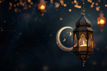 Fototapeta na wymiar ramadan Kareem, Ramadan crescent moon, Eid Mubarak Islamic festival social media banner and Eid Mubarak Post Template, islam 