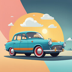 An exciting drive in a car.