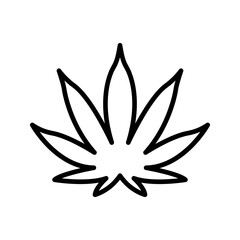marijuana leaf icon color editable