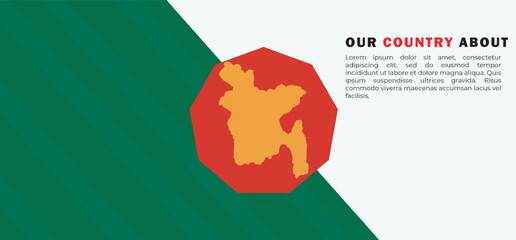 Bangladesh maps or all day special vector template.