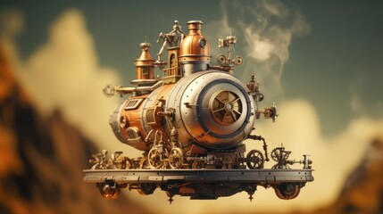 A steam locomotive
