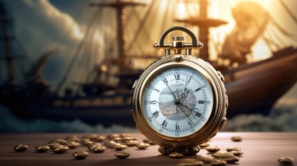 A vintage pocket watch 