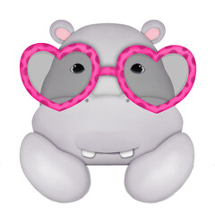 clipart hippo funny