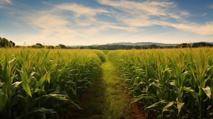 harvest farm field corn - obrazy, fototapety, plakaty