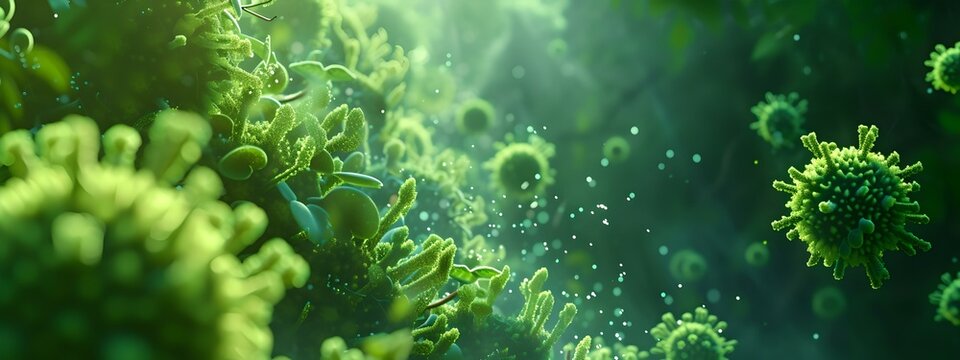 Serenity in nature: lush greenery and sunlight filtering through trees. peaceful forest scene for calm backgrounds and nature themes. AI