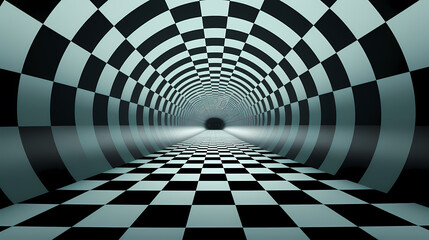 Naklejka premium Optical illusion, charming abstract pattern background