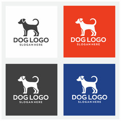 dog logo design with editable vector file