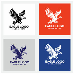eagle logo design with editable vector file