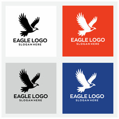 eagle logo design with editable vector file