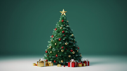 Christmas tree, happy new year concept