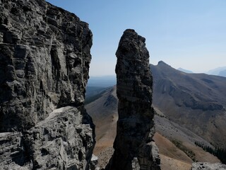 Rock tower in the mountains on Ghost Peak