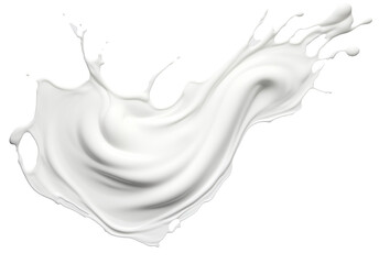 Splash milk Isolated on a transparent background