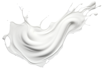 Splash milk Isolated on a transparent background