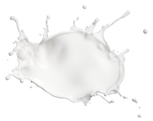 Splash milk Isolated on a transparent background